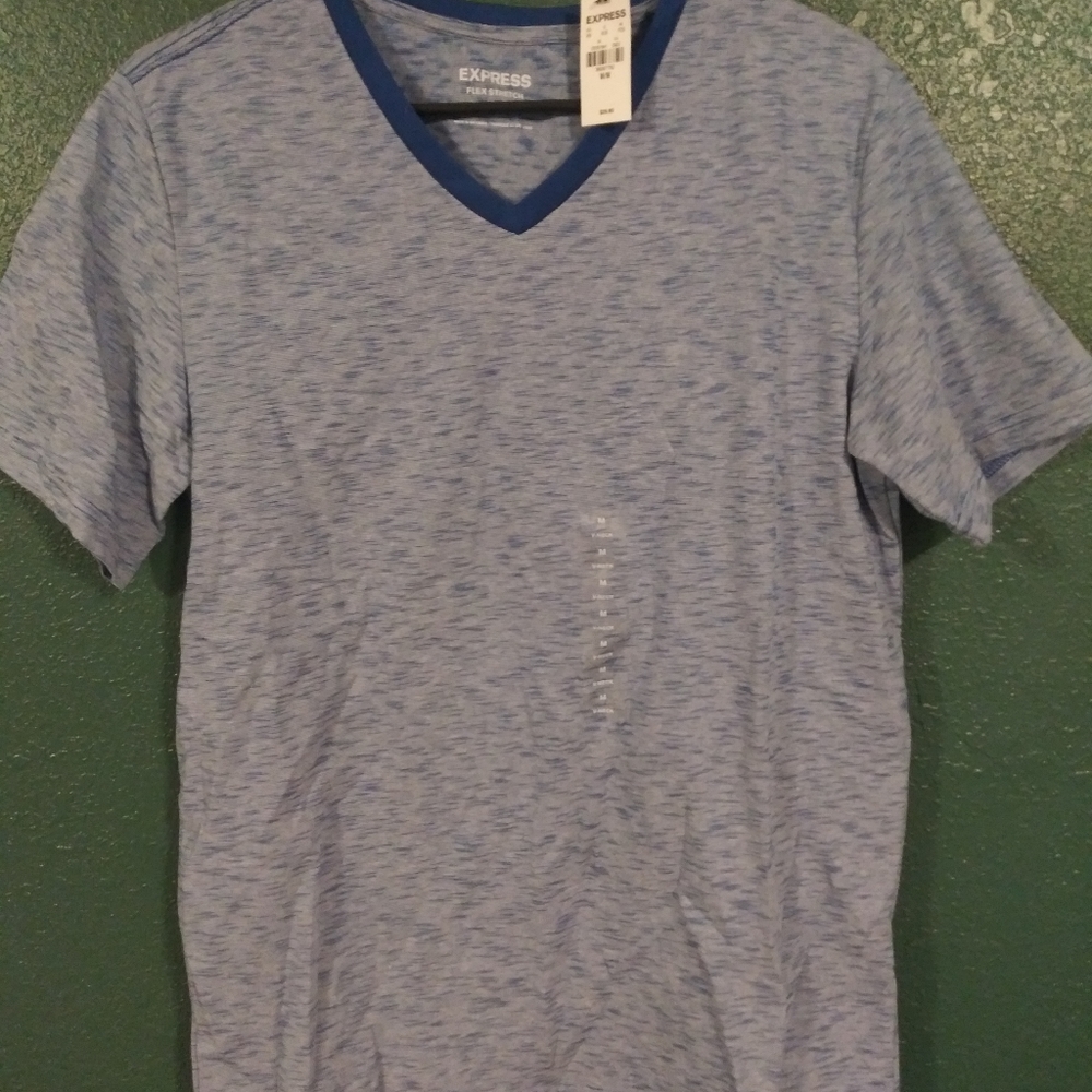 Express medium blue crew neck t-shirt